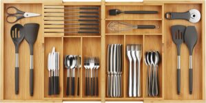 BAMEOS Expandable Silverware Drawer...