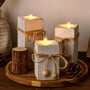 MelonBoat Rustic Flameless LED Cand...