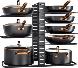 MUDEELA Pots and Pans Organizer Rac...