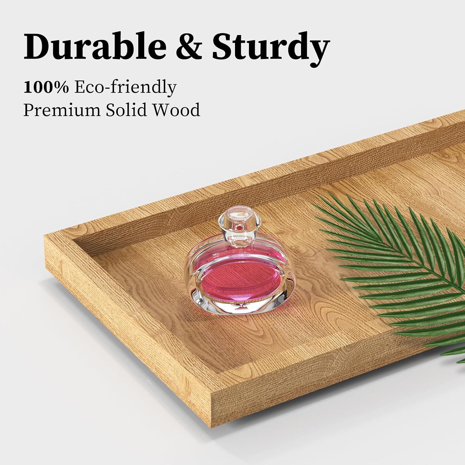 LEMIKKLE 2-Tier Wood Bathroom Counter Organizer with Basket,Waterproof Vanity Perfume Skincare Storage for Bathroom, Kitchen, Dresser - Image 9