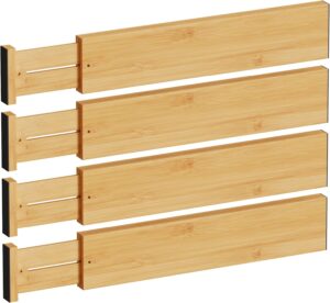 BAMEOS Bamboo Expandable Drawer Div...