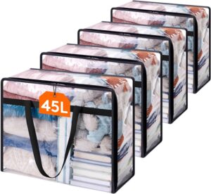 Lifewit 4 Pack Clear Clothes Storag...