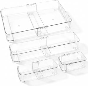 Expandable Drawer Organizer Set, Cl...