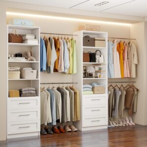 Closet System with 6 Drawers, 5-14F...