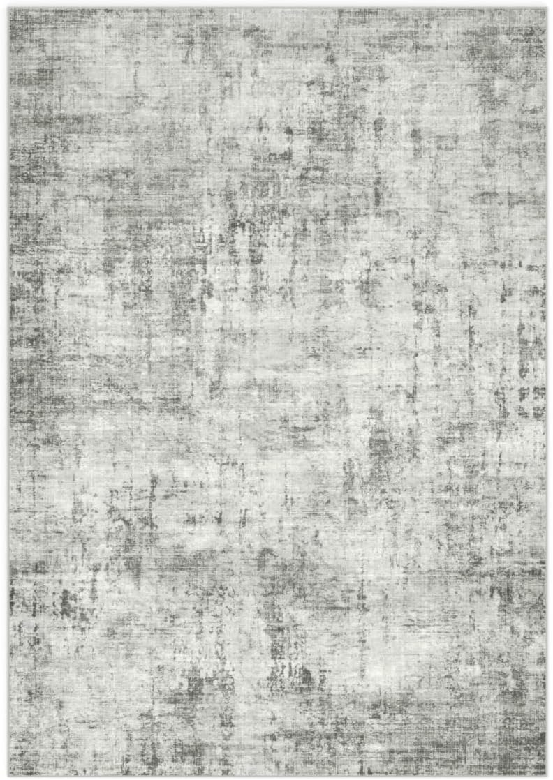 8x10 Area Rugs Washable Living Room Rug-No Slip Soft Carpets Modern Abstract Indoor Floor Stain Resistant Large Carpet for Bedroom Dining Room Farmhouse Nursery Home Office Grey - Image 9