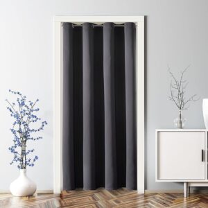 ChrisDowa Blackout Door Curtains fo...