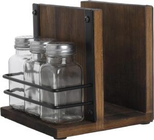 MyGift Napkin Holder with Salt and ...