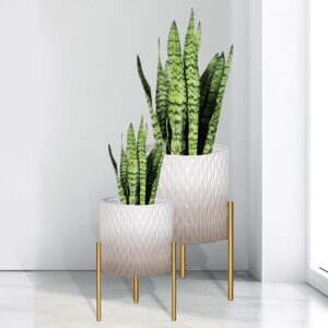 ARNIS Plants Pots with Stand, Set o...