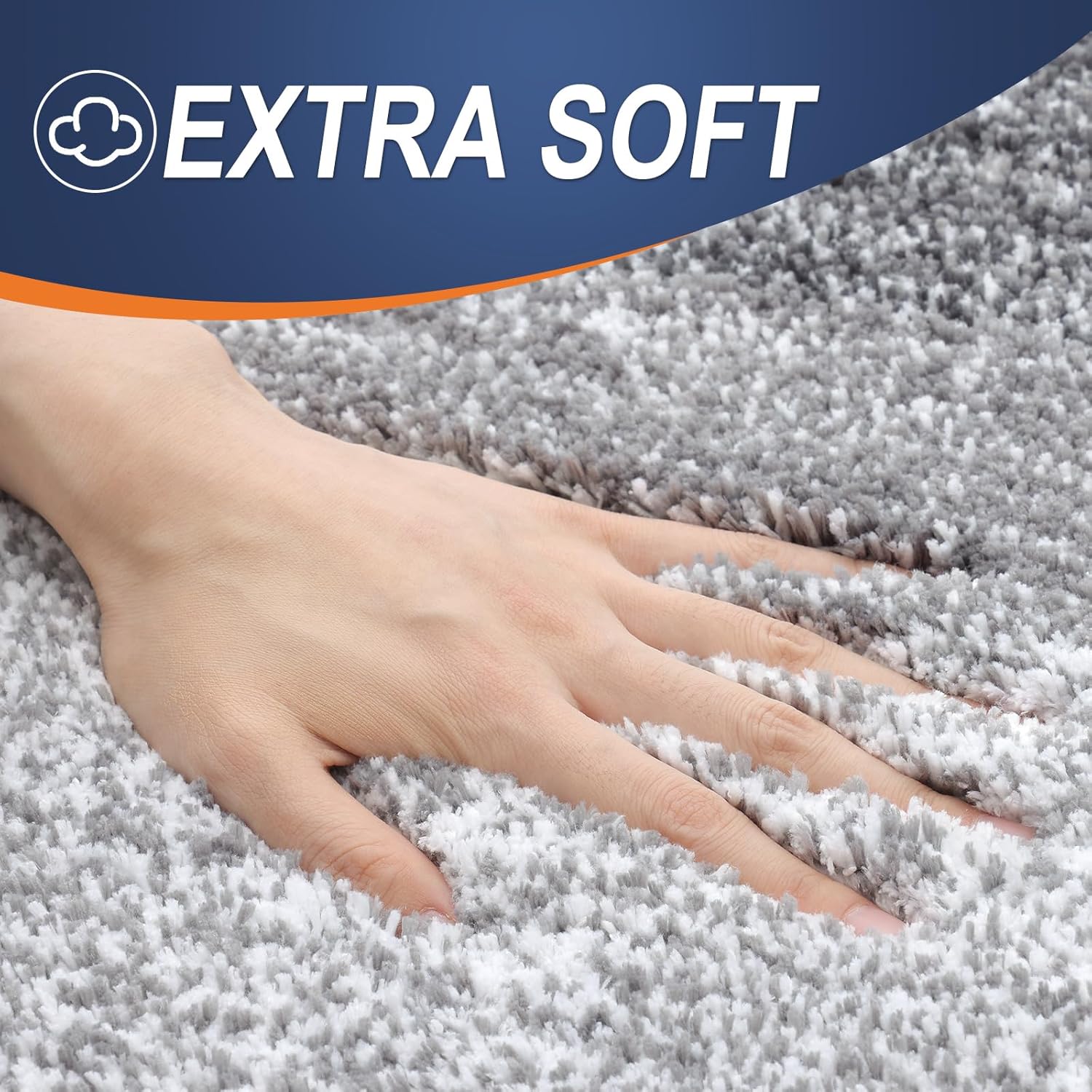 OLANLY Bathroom Rugs Mat 30x20, Extra Soft Absorbent Microfiber Bath Rugs, Rubber Backing, Quick Dry, Machine Washable Bath Mats for Bathroom Floor, Tub and Shower, Home Decor Accessories, Grey - Image 3