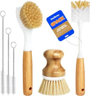 Holikme 6 Pack Dish Brush Scouring ...