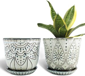 Gepege 6 Inch Beaded Ceramic Plante...