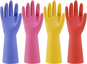 Rubber Kitchen Dishwashing Gloves &...