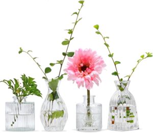 Mapoxy Glass Bud Vases Set of 4,Sma...
