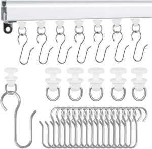 120 Pcs Shower Curtain Track Glider...