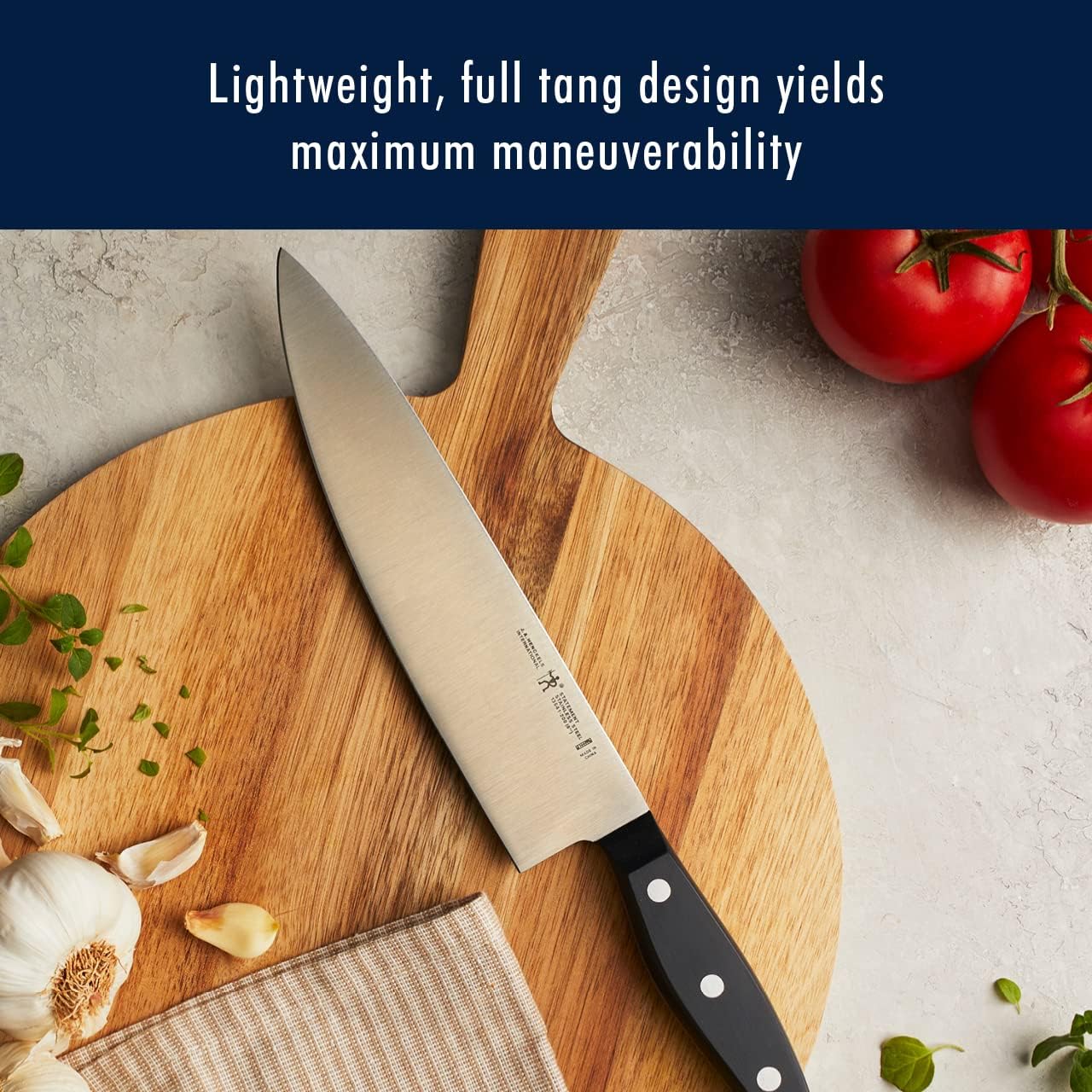 HENCKELS Statement Premium Quality 15-Piece Knife Block Set, Natural, Razor-Sharp, German Engineered Informed by 100+ Years of Mastery, Lightweight and Strong, Dishwasher Safe - Image 8