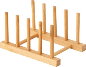 HBlife Bamboo Dish Plate Bowl Cup B...