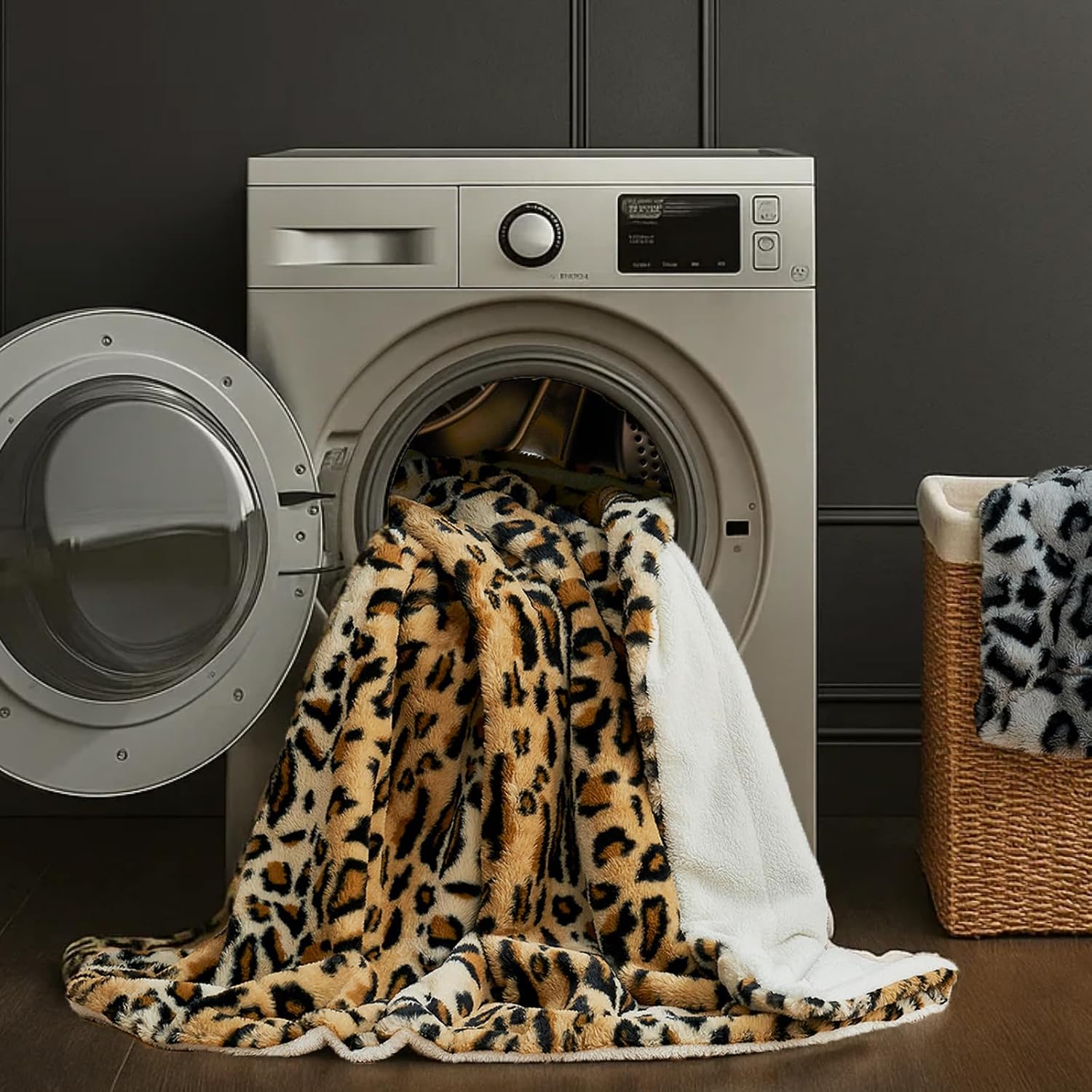 Cozy Bliss Luxury Faux Fur Throw Blanket Leopard Print, Non Shedding Double Sided Sherpa Blankets Super Soft Fluffy Thick Warm Throws Home Decor for Couch Bed Sofa Women,50"*60"Inches Brown Leopard - Image 9