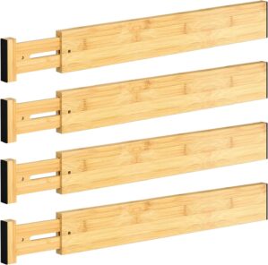 DUCOO 4 PCS Drawer Divider, 17̸...