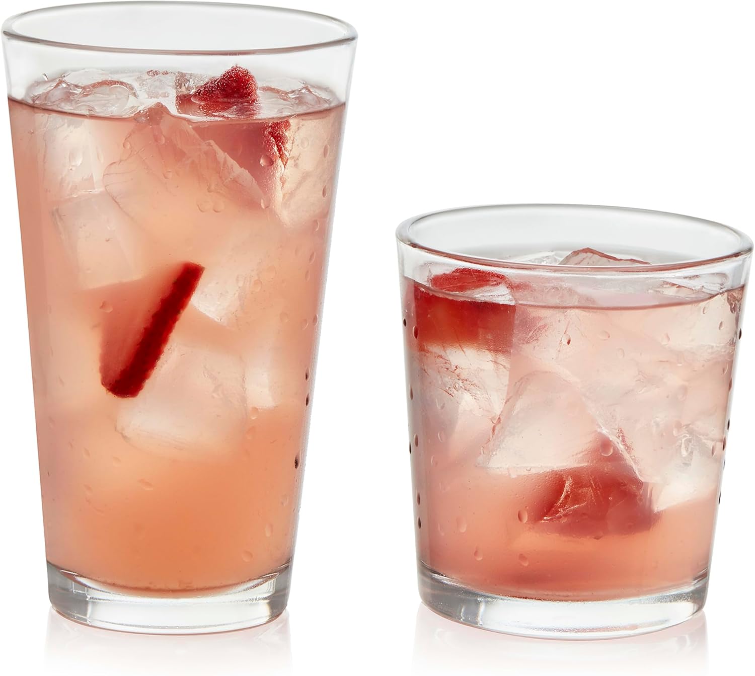 Libbey Flare Rocks, Glass Tumbler Set, Stylish Lead-Free Drinking Glasses Set of 16, Dishwasher-Safe Glass Cups Set for Daily Use and Parties - Image 9