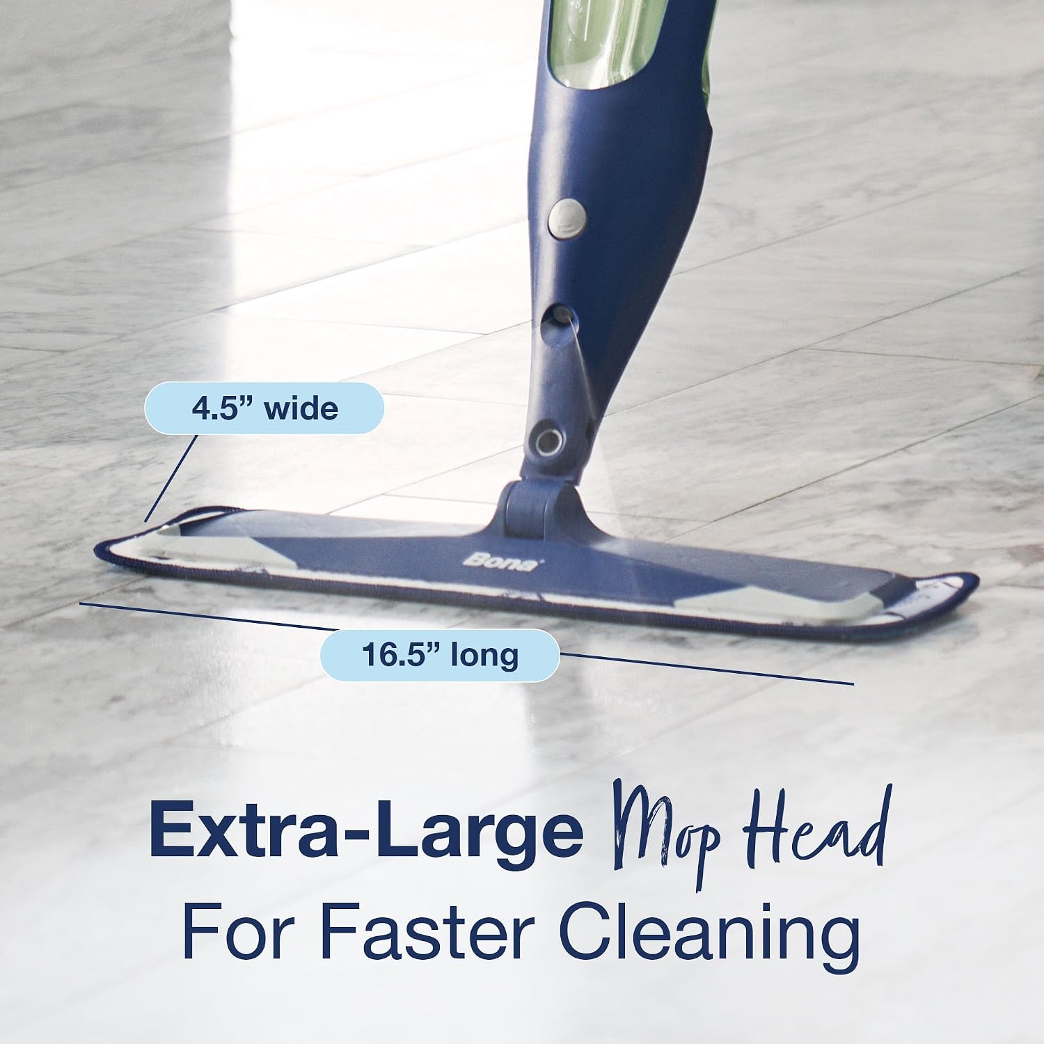 Bona Multi-Surface Floor Premium Spray Mop - Includes Multi-Surface Floor Cleaner Concentrate and Machine Washable Microfiber Cleaning Pad - For Stone, Tile, Laminate and Vinyl LVT/LVP Floors - Image 5