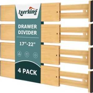 Lzerking Kitchen Drawer Dividers 4 ...