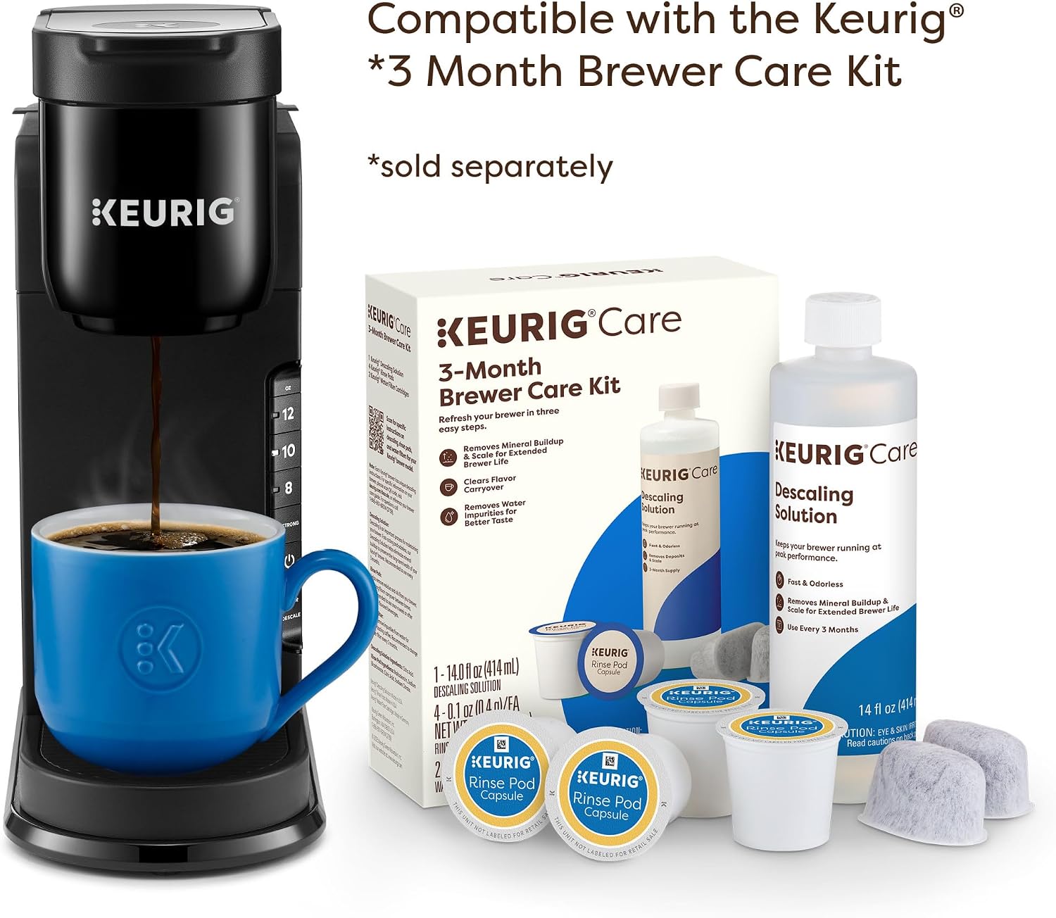 Keurig K-Express Single Serve K-Cup Pod Coffee Maker, 3 Brew Sizes, Strong Button Feature, 42oz Removable Reservoir, Black | 3 Brew Sizes, Strong Brew, 42 Oz Removable Reservoir, K-Cup Pod Compatible - Image 7