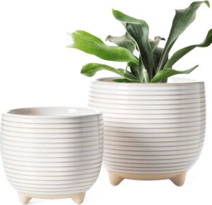 LE TAUCI Ceramic Plant Pots, 5.1 + ...