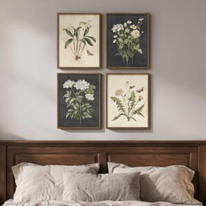 Framed Vintage Botanical Wall Art B...