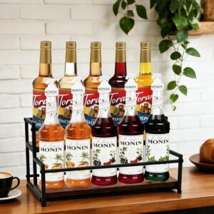 Coffee Syrup Rack Organizer, 2-Tier...