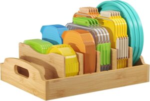 Lifewit Bamboo Lid Organizers for I...