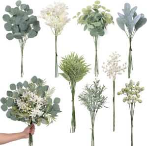 FOTEEWL 75 Pcs Artificial Greenery ...