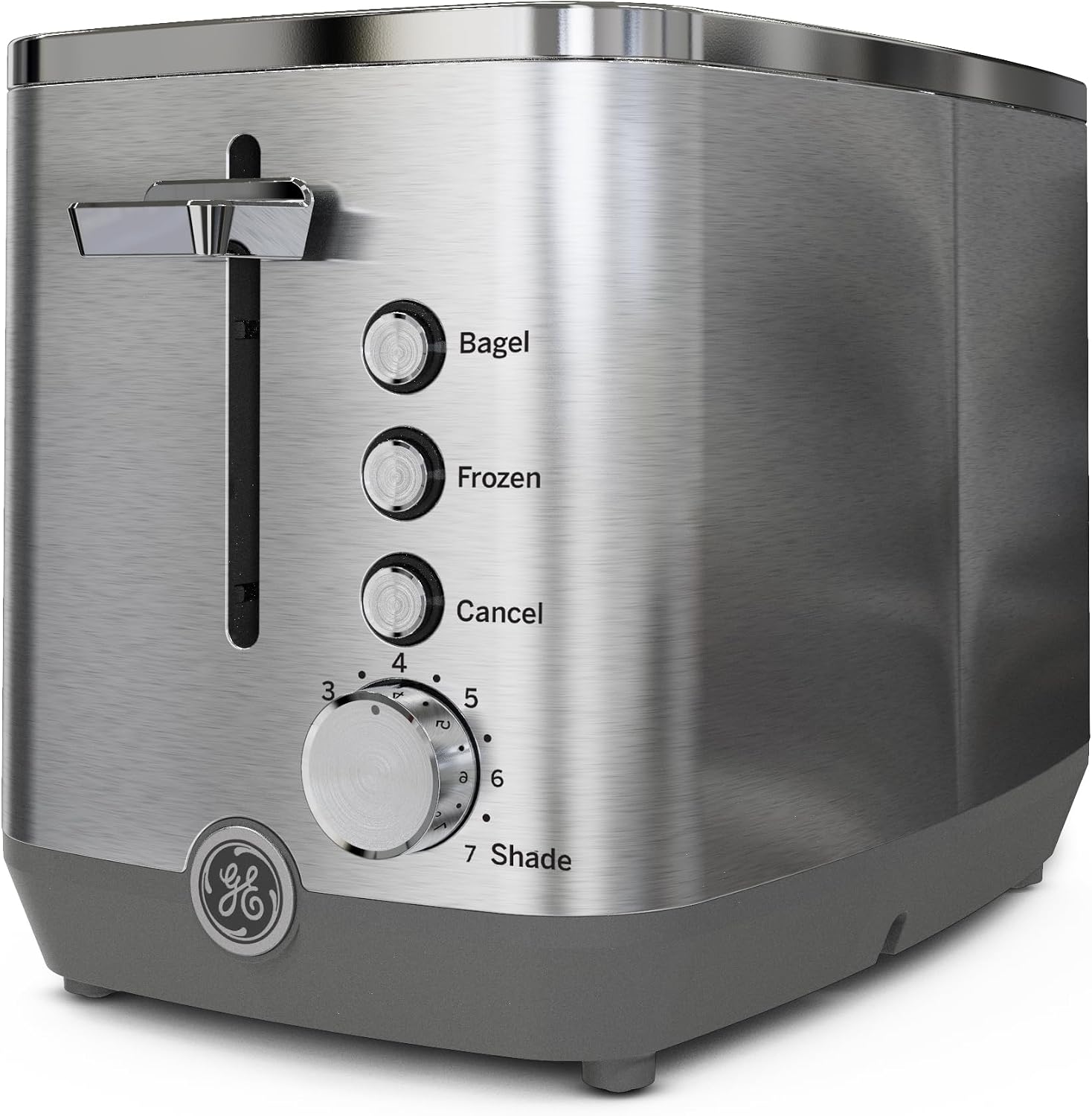 GE 2 Slice Stainless Steel Toaster, Extra Wide Slots for Toasting Bagels, Breads, Waffles & More, 7 Adjustable Shade Settings, Removable Crumb Tray, Countertop Kitchen Essentials, 850 Watts - Image 8