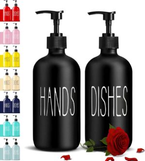COHOSEGE Glass Soap Dispenser Set 2...