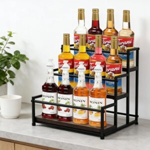 Coffee Syrup Rack Organizer, 3-Tier...