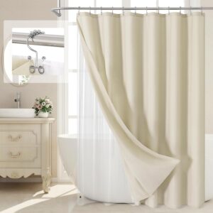 MitoVilla 3 in 1 Shower Curtain Set...