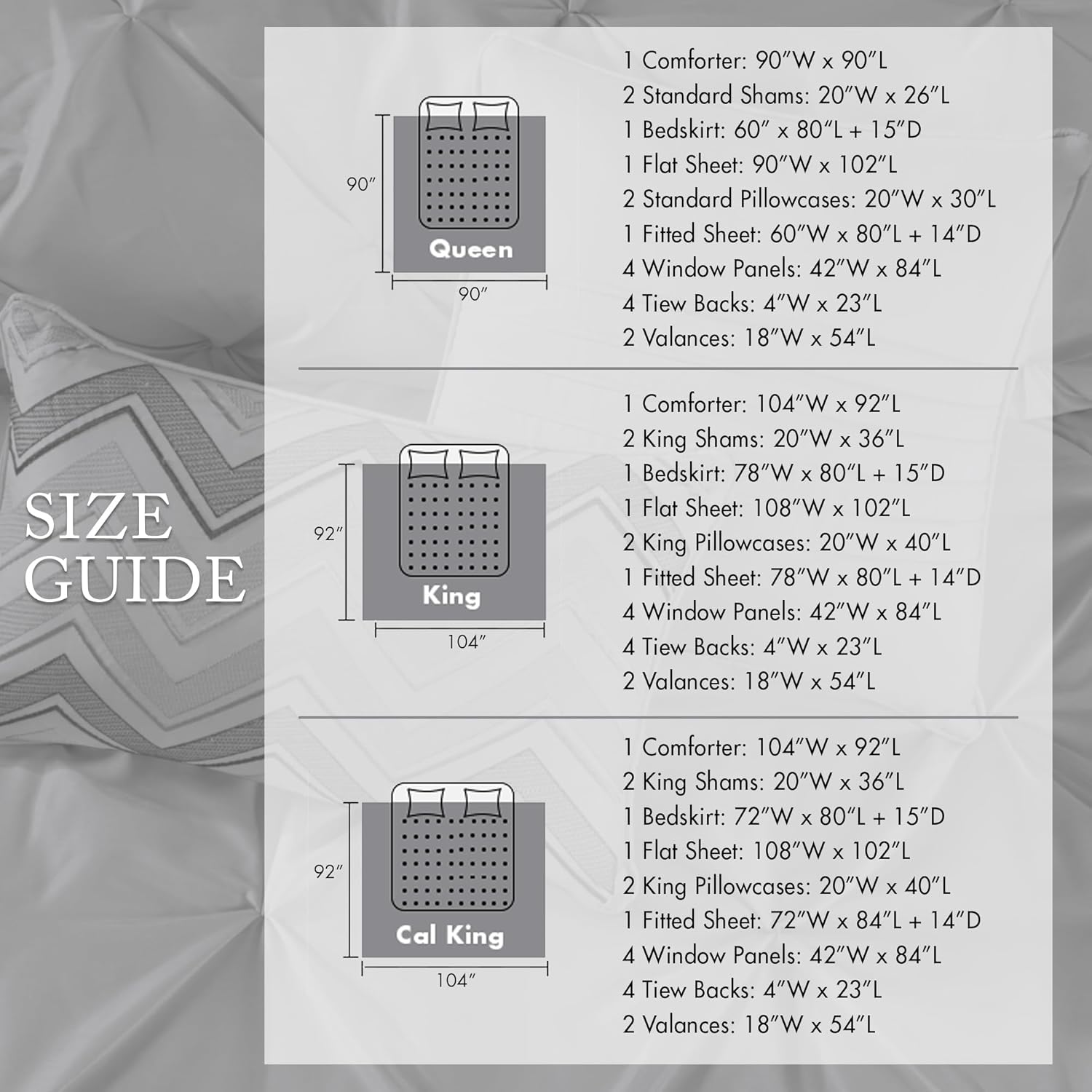 Madison Park Essentials Queen Comforter Set, 24 Piece Bedding With Matching Curtains, Decorative Pillows, Luxe Diamond Tufting , Room in a Bag Joella Collection, Plum Queen - Image 7