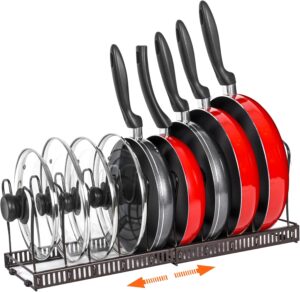 Pot Rack Organizer -Expandable Pot ...