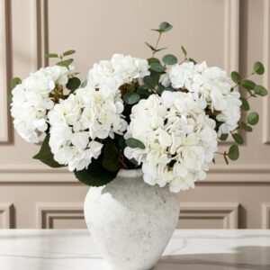 Real Touch White Faux Hydrangea And...