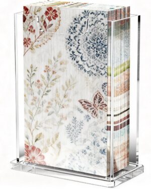 Acrylic Napkin Holder Clear Vertica...