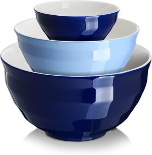 DOWAN Mixing bowls, 4.25/2/0.5 Qt C...