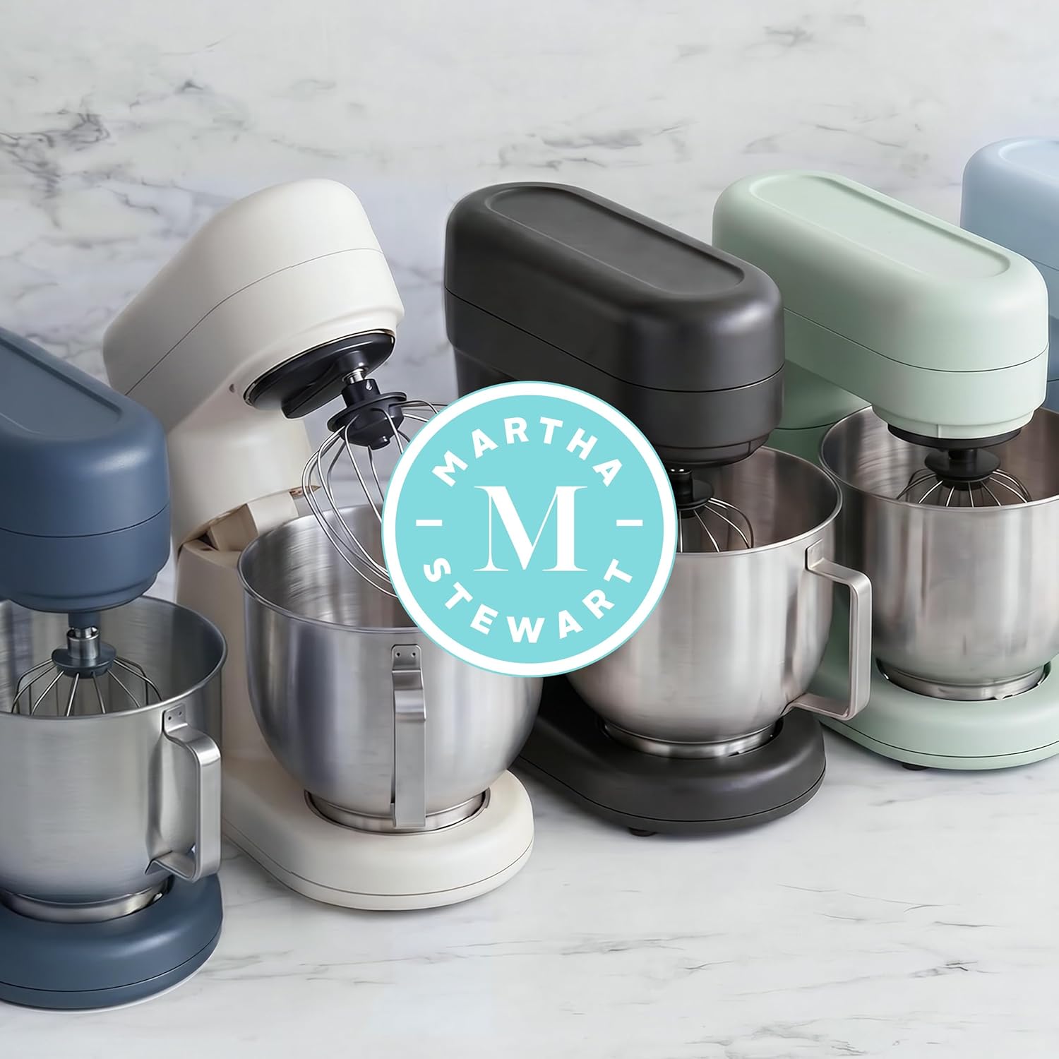 Martha Stewart 5.3Qt Stand Mixer, 12-Speed Tilt-Head Electric Kitchen Mixer with Stainless Steel Bowl, Dough Hook, Whisk & Beater, Splash Guard, Ideal for Baking Bread, Cake & Whipping, Caviar Gray - Image 13