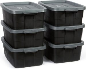 Rubbermaid 6-Pack Totes for Storage...