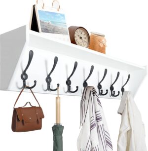 WEBI Coat Rack Wall Mount with Shel...