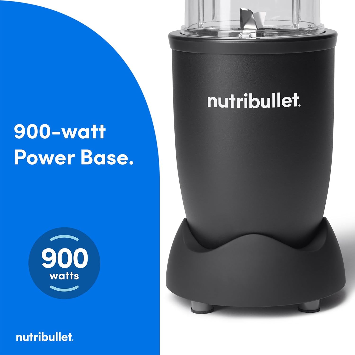 nutribullet Pro Personal Blender, Shakes, Smoothies, Food Prep, and Frozen Blending, 32 Ounce Cup, 24 Ounce Cup, Flip-top Travel Lid, 900 Watt, Matte Black, NB9-0901AK - Image 4
