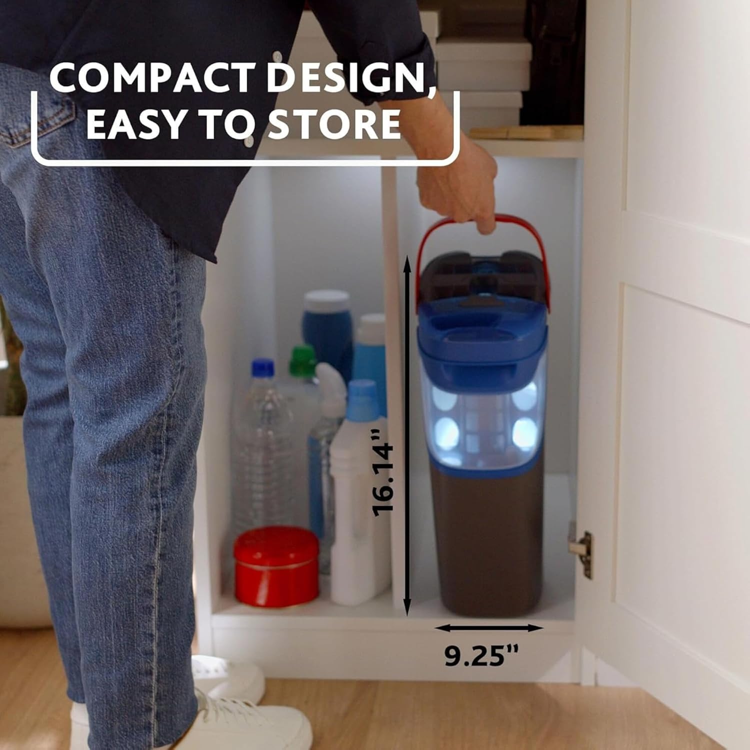 O-Cedar H2prO Flat Mop System with 1 Mop Head Refill | Quick Cleaning Tool | Clean with Clean Water | Machine Washable Reusable Microfiber Mop Pad | Safe on Wood Floors, Vinyl, Tile, Baseboards, Walls - Image 6