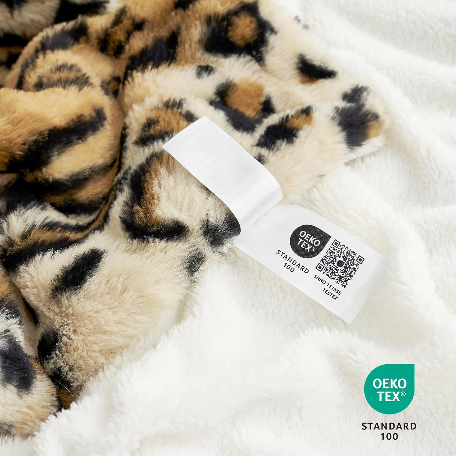 Cozy Bliss Luxury Faux Fur Throw Blanket Leopard Print, Non Shedding Double Sided Sherpa Blankets Super Soft Fluffy Thick Warm Throws Home Decor for Couch Bed Sofa Women,50"*60"Inches Brown Leopard - Image 6