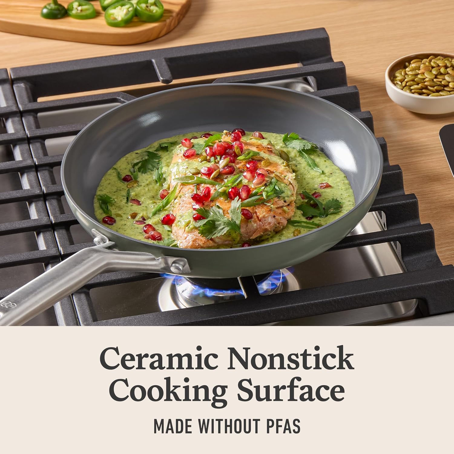 Calphalon® Ceramic Nonstick 12-pc. Cookware Set - Image 3