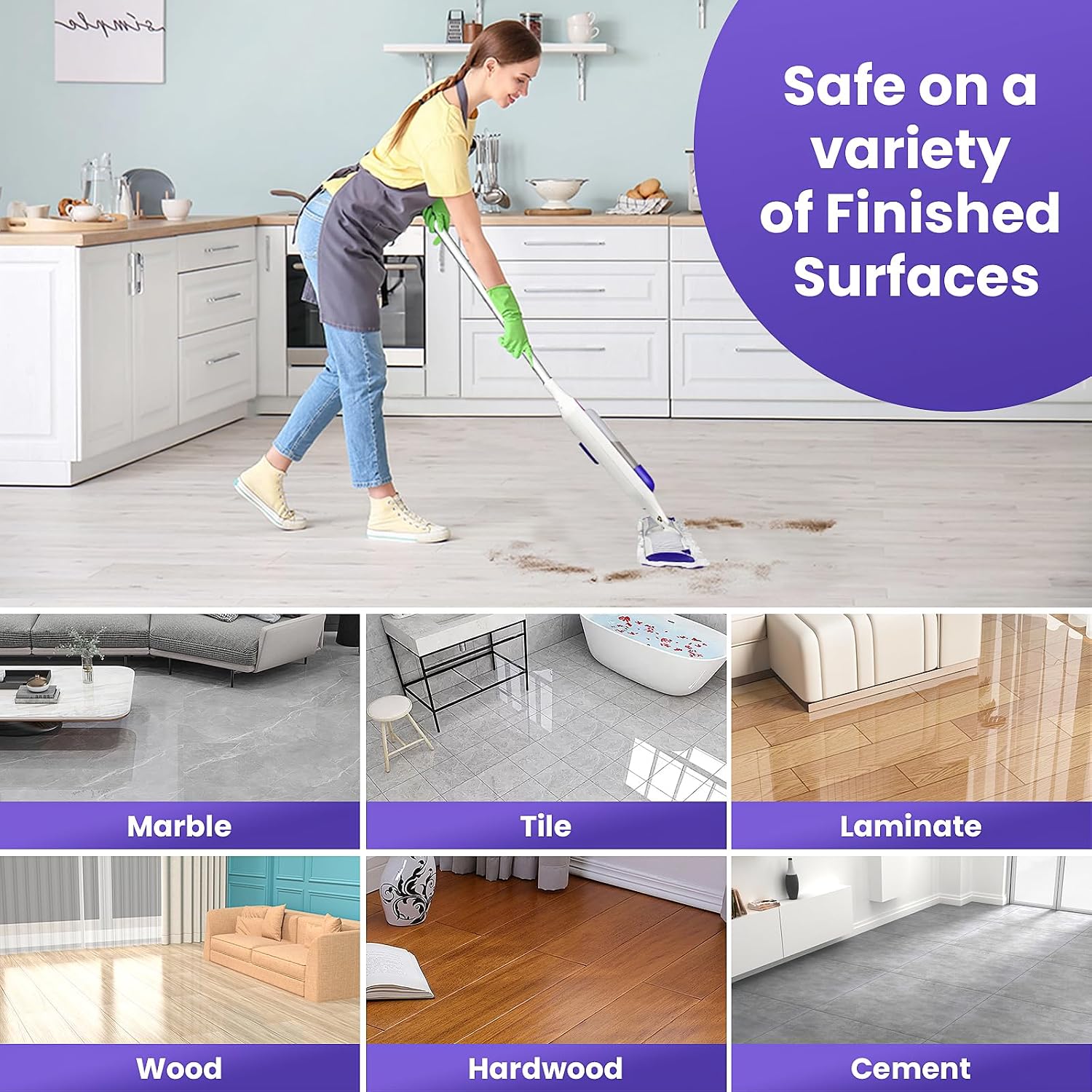 25 Pack Power Mop™ Pad Refills for Swiffer® PowerMop™ Multi-Surface Mop, Powermop™ Multi-Surface Mop Pad Replacement Kit - Image 7