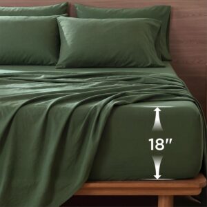 Bedsure Deep Pocket Queen Sheets &#...