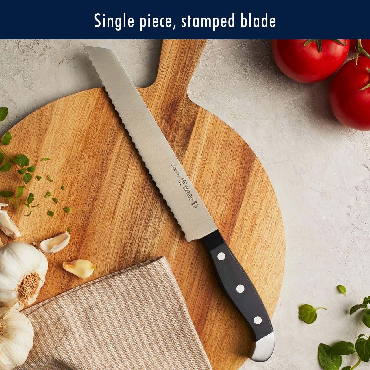 HENCKELS Statement Premium Quality 15-Piece Knife Block Set, Natural, Razor-Sharp, German Engineered Informed by 100+ Years of Mastery, Lightweight and Strong, Dishwasher Safe - Image 6